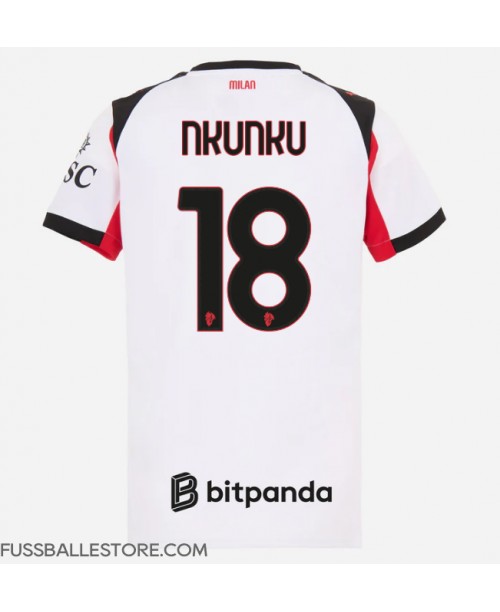 Günstige AC Milan Christopher Nkunku #18 Auswärtstrikot Damen 2025-26 Kurzarm Günstige AC Milan Christopher Nkunku #18 Auswärtstrikot Damen 2025-26 Kurzarm